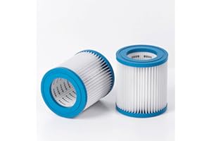 ZAYMDO Filter Cartridge for 330GPH Pool Filter Pump, 2pcs Swimming Pool Paper Cartridge Filter Cartridge Replacement for Intex 300GPH Pool Filter Pump, Summer Waves Pool Filter Pump