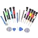 Produktbild JVJ 19 In 1 Reparatur Öffnungs Werkzeug Kit Schraubendreher Set Für iPhone iPad iPod iTouch PSP NDS & HTC ,Samung Galaxy, Nokia, Strapazierfähiger PVC Saugnapf Für Display Ersatz