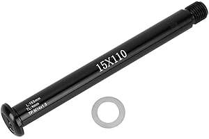 VBESTLIFE Perno Forcella Anteriore in Lega di Alluminio Nero Tubo Passante per Albero Boost per RockShox Mountain Bike Nero(FoxQR15x110MM)
