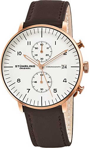 STUHRLING ORIGINAL Herren 803.04Monaco Analog Armbanduhr Display braun Quarz STUHRLING ORIGINAL Herren 803.04Monaco Analog Armbanduhr Display braun Quarz