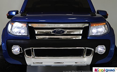 Elektroauto für Kinder 2 Sitzer, Ford Ranger, 12 V, 2 Motoren, Lack Blau metallic