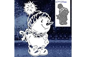 YunTrip - Fustelle natalizie con pupazzo di neve, per fai da te, scrapbooking, album, goffratura, carta e biglietti decorativi