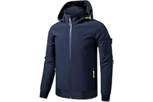 TONY BACKER Giacca Leggero Uomo Giubbotto Casual Giubbino Bomber Leggera Casual da Uomo Primavera/Estate/Autunno