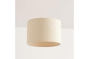 CGC Lighting Indoor Ceiling Lampshade Boucle 30cm Matching Inner (Petra Brown 30cm)