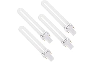 Gatuida Ricarica Lampada Peggy Sage 36w Rohs 4 Pezzi Lampadine di Ricambio 9W 365Nm Lampada Lampadina Tubo per Nail Art Asciugatrice-Lampada Luce Tubo di Luce Asciugatrice-Unghie Neon 36w Rohs