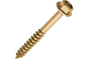 TIMCO Vite a testa esagonale flangiata avanzata, punta a taglio, 6,0 x 50, confezione da 100 (650SCSY)