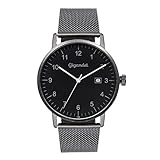 Gigandet Herren-Armbanduhr Minimalism Quarzwerk Analog mit Edelstahlarmband G26-007