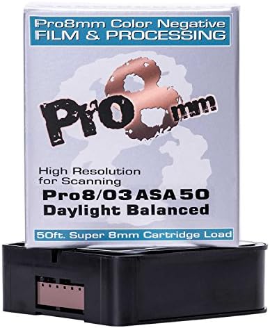 Pro8mm 019962274909 Pro8-03 50D Super 8mm Film Stock with Processing (Color)