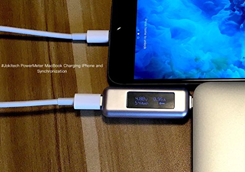 Jokitech USB-C Leistungsmesser Power Meter Tester Multimeter für das neue Macbook, Macbook Pro, Testgeschwindigkeit von Ladegeräten, Kabel, Externe Batteriekapazität - 6