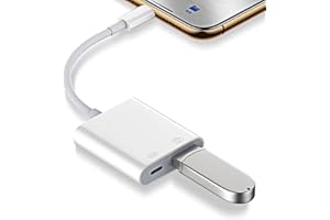 AZUXREZA Adaptador de cámara USB 3.0, 2 en 1, adaptador Lightning a USB OTG con puerto de carga, compatible con i-Phone 11/X/XS/XR/8/7/6 y i-Pad, compatible con iOS 13, lector de tarjetas, teclado, ratón