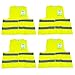 Produktbild 4er Set Warnwesten EN471 (Gelb, Einheitsgröße) mit JimDrive Branding - inklusive 50% Gutschein auf eine JimDrive EU-Mitgliedschaft