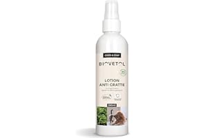 Biovetol - Apaise Les irritations et Les démangeaisons - Bio Certifiée Ecocert- sans Rinçage -Contre Léchages, Grattements, Mordillements- Conçu et Fabriqué en France - 240 ML