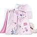 Exclusive cute baby bed linen "Little" 100% cotton: duvet cover 100x135 + pillow case 40x60 with zipper: a magical eye-catcher in the nursery. (Set with 2 pcs.)