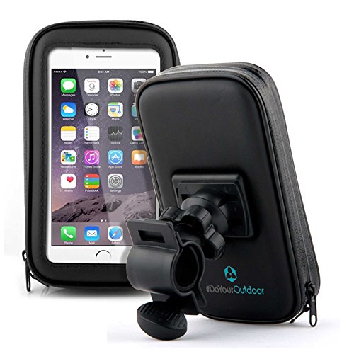 Fahrradhalterung Halter Lenkradhalterung Bike Holder mit wasserdichter SchutzhÃ¼lle Tasche Universal fÃ¼r Smartphones, Handy, Navi, GPS ! Halterung 360 Grad drehbar / verschiedene TaschengrÃ¶ÃŸe : LARGE