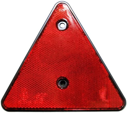 2-Piece Set - Rear Reflector Triangle, Red, E-Approved, for Trailers, Left + Right
