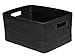 Produktbild Kouboo Laguna Rectangular Rattan Storage Basket, Black_P, Rattan und Korbweide, Schwarz, 43.814999999999998 x 32.384999999999998 x 23.495000000000001 cm