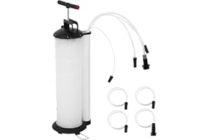 Shoze Manual Vacuum Oil Pump 7L Fluid Extractor Suction Pump Oil Petrol Fuel Transfer with 4 Tubes Oil Pump Manual Vacuum for Cars Motorbikes Marine Engines
