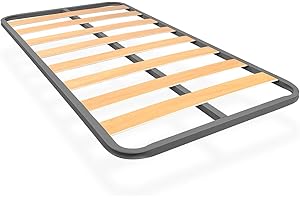 Duérmete Online - Somier de Láminas Estructura 30x30mm Sin Patas, Estabilidad y Robustez, Tubo Acero 30 x 30 mm, Pintura Epoxi Gris, 90x190