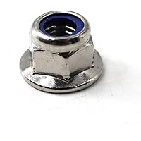 M10 Nylon Flansch muttern Edelstahl 307 Sechskantmuttern Kontermutter (20 Stücke)