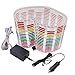 Produktbild WEPECULIOR 80 x 19cm Rhythmus Musik aktiviert Equalizer Auto Decration Aufkleber Glow bunt Flash Auto Aufkleber Musik Rhythmus LED EL Licht Lampe Sound aktiviert Equalizer