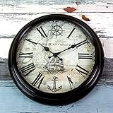 SLH Retro Uhr-Wohnzimmer-Wanduhr stumme Kunst-Wanduhr