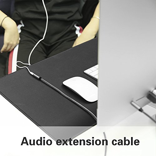 Audio VerlÃ¤ngerung,Victeck 5m Nylon 3.5mm Stereo Klinken VerlÃ¤ngerungskabel fÃ¼r AUX EingÃ¤nge Buchse Vergoldete Kontakte Kompatibel mit iPad,iPhone oder Smartphones,Tablets,Beats KopfhÃ¶rer,Media-Player und Mehr (Schwarz)