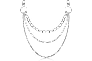 LINONI Hose Kette Hosenketten Hip-pop Jean Metall Hosenkette Damen Dual Layer Punk Hose Kette Festtag Geschenk Nacht Party Dekoration