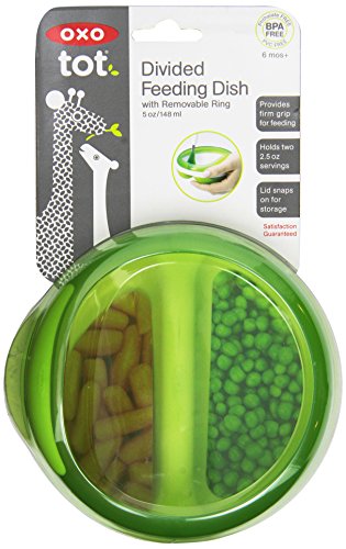 OXO Tot Divided Feeding Dish (Green)