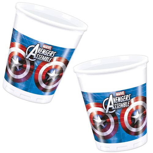 101-teiliges * AVENGERS ASSEMBLE * PARTY SET für Kindergeburtstag oder Motto-Party für bis zu 8 Kinder: Teller, Becher, Servietten, Einladungen, Tischdecke, Partytüten, Luftschlangen, Luftballons, u.v.m. // Mottoparty Thor Iron Man Hulk Captain America Hawkeye Black Widow - 3