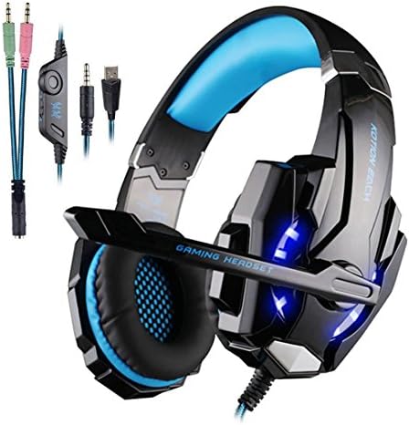 Gaming Headset Rixow G9000 3.5mm Gaming Headphones Headset Earphone Headband with Mic LED Light for PC And PS4