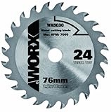 El worx wa5030 tct 24 dientes hoja de sierra es ideal para cortar madera.