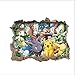 Produktbild Oulique 3D Aufkleber Pokemon im Wanddurchbruch Loch