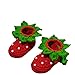 1 Pair Baby Infant Shoes Handmade Wool Knitted Crochet Newborn Bootee for 0- 12 Months Baby Red+ Green Heudauo 12 Yard