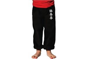 Kung Fu Kimono-Hose für Kinder, Tai Chi und Wing Chun, leicht und locker