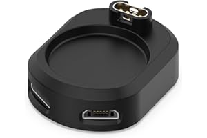 LOKEKE Für Garmin Forerunner 265 USB C Ladegerät Dock, Tragbarer Ersatz USB Typ C/Micro USB B Ladegerät Ladestation Für Garmin Forerunner 265 / 265S / 965/955