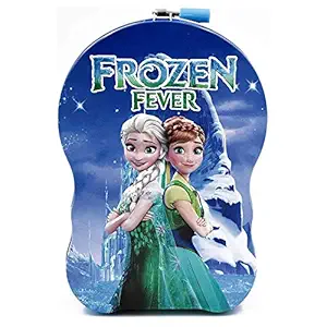 Fusine Cartoon Printed Money Piggy Bank with Lock & Key Coin Bank for Kids Girls & Boys Perfect Birthday Return Gift (Frozen)