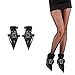 Produktbild Hexen Schuhüberzieher Gamaschen Schuhe mit Schnalle Hexenschuhe Lackschuhe Vampir Gothic Schuh Überzieher Spitzschuhe Halloween Hexe