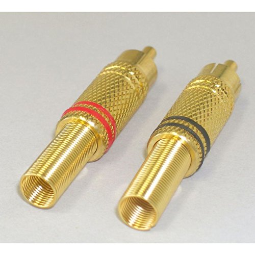 Preisvergleich Produktbild Jamara jamara098299 Vergoldet Metall Cinch Stecker