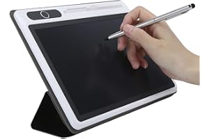 GOWENIC Archuu 10inch LCD Writing Tablet, Electronic Notepad Graphics Tablet Digital Drawing Tablet Graphics Drawing Tablet Supplies Hand Painting Tool for Home School Office(Pink (with leather case))