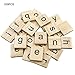 Produktbild Cuttey Holz Alphabet Fliesen, 100 Stück Holz 26 englische Alphabete frühe Kindheit Bildung Kiefer Blöcke für DIY Handwerk Scrapbooking Scrabble Buchstaben