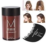 corrector de color para pelo Uso: vienen con una botella 27 g de polvo de fibra de pelo y un peine Hairline. este completo set son muy conveniente para usted para llevarlo en cualquier momento y lugar. fácil de Muse, seco y estilo de cabello como de costumbre. Insertar los dientes del peine en su área de líneas finas y agitar/spray el cabello edificio fibras en de entresacar, Pat el cabello