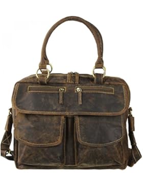 Green Burry Businesstasche, Umhängetasche Vintage brown