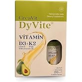 CreaVit DyVite Vitamin D3K2, Avokado Yağlı, Limon Aromalı Takviye Edici Gıda, 20 mL
