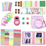 Leebotree Accessoires Compatible avec Appareil Photo Instax Mini 9, Mini 8/8+, Le Package Comprend étui,Album, lentille, filtres, Cadres et Autres (Rose Magique)