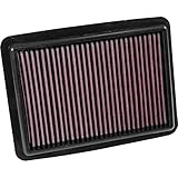 Individuelle Passform K&N 33-3111 Luftfilter, A3/Seat naundibiza/ Kqund/ Golf VII/T-Roc 1.5, 2017, Rot