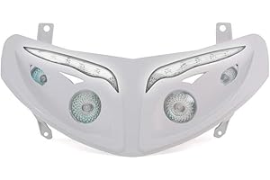 Replay DOUBLE OPTIQUE RR8 POUR PEUGEOT 50 SPEEDFIGHT-II BLANC AVEC LEDS BLANCHES **