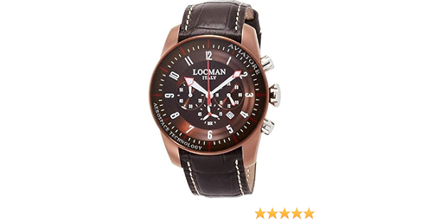 Locman orologio uomo cronografo Aviatore 0450BNBNFWRNPST : Amazon.it:  Orologi