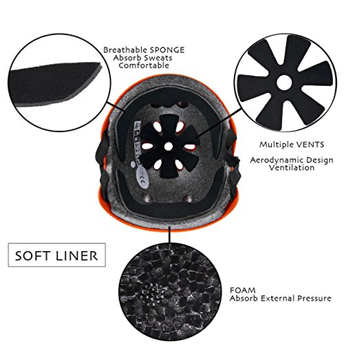 SymbolLife BMX / Skate / Motorroller Helm fahrradhelm motorroller helm Zyklus / Bike / Scooter / Skatehelm CE EN1078 TÜV Zulassungen - 4