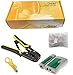 Produktbild UbiGear Cable Tester +Crimp Crimper +100 RJ45 CAT5 CAT5e Connector Plug Network Tool Kits (Crimper568R) by UbiGear