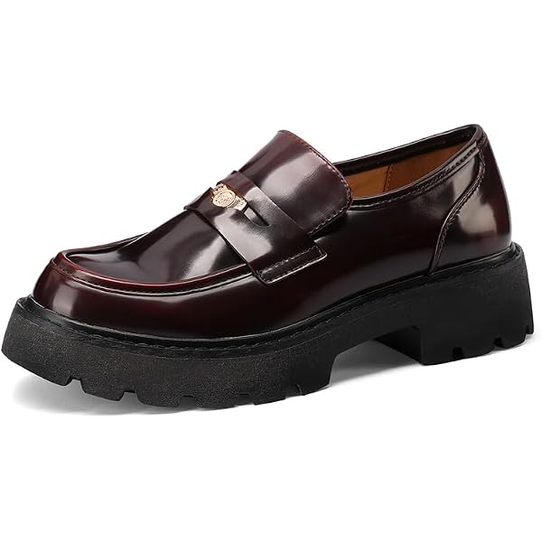 Mocassins à Talon QUEEN HELENA Pour Femme - Similicuir, Talon 6 Cm, Semelle Caoutchouc, Style Décontracté élégant - 2